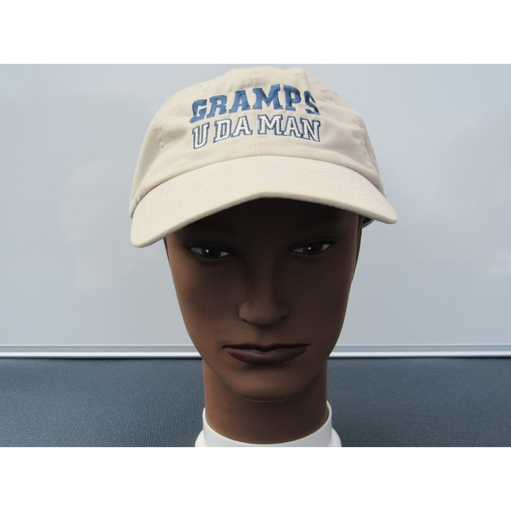 WeaShot Gramps U Da Man Dad Hat Baseball Cap Adjustable Stone Beige Men's Gift